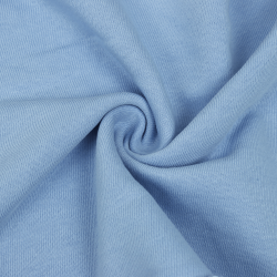 Ткань Футер 3-х нитка, Петля, цвет Светло-Голубой (на отрез)  в Михайловске