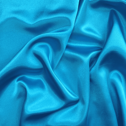 *Ткань Атлас-сатин, цвет Голубой (на отрез)  в Михайловске