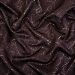Ткань Блэкаут для штор &quot;Ледовое тиснение цвет Темно-Коричневый&quot; (на отрез)  в Михайловске