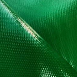 Ткань ПВХ 600 гр/м2 плотная, Зелёный (Ширина 150см), на отрез  в Михайловске