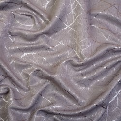 Ткань Блэкаут для штор светозатемняющая 75% &quot;Ледовое тиснение цвет Серый&quot; (на отрез)  в Михайловске