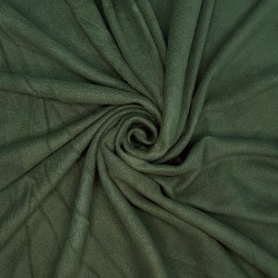 Ткань Флис Односторонний 130 гр/м2, цвет Темный хаки (на отрез)  в Михайловске