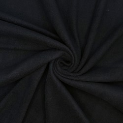Флис Односторонний 130 гр/м2, цвет Черный (на отрез)  в Михайловске