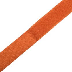 Контактная лента 25мм цвет Оранжевый (велькро-липучка, на отрез)  в Михайловске