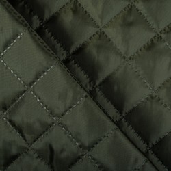 Стеганая подкладочная ткань с синтепоном (100гр/м2), цвет Хаки (на отрез)  в Михайловске