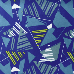 Ткань Оксфорд 210D PU, принт &quot;Лимонные треугольники&quot; (на отрез)  в Михайловске
