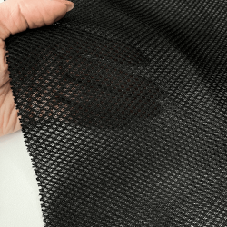 Сетка 3D трехслойная Air mesh 165 гр/м2, цвет Черный (на отрез)  в Михайловске