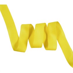 Окантовочная лента-бейка, цвет Жёлтый 22мм (на отрез)  в Михайловске